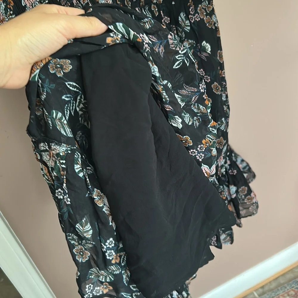 Veronica Beard Gabi Floral Smocked Dress Black Size 2 (XS) - Picture 10 of 13